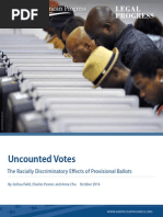 Uncounted Votes: The Racially Discriminatory Effects of Provisional Ballots
