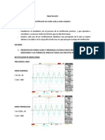 Rectificación de media onda y onda completa: Análisis de resultados y conclusiones