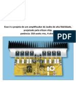 Esse É o Projeto de Um Amplificador de Áudio de Alta Fidelidade