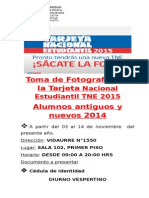 Pase Escolar 2015 - Toma de Foto