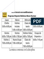 Nuevo Horario