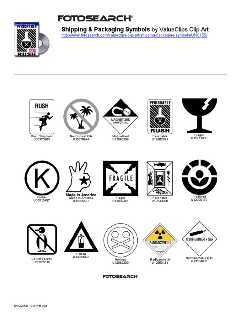 Essential Shipping Symbols Guide | PDF