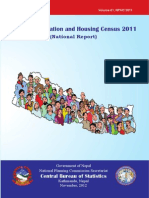 National Report on population of Nepal
