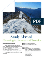 Study Abroad Flyer
