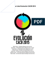 Programa Lista Evolución CACB 2015