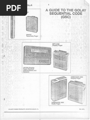 Motorola Golay Sequential Code