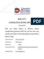 BML 3073 Sosiolinguistik Melayu (Tugasan 2)