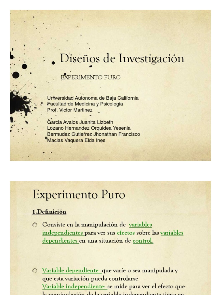 Experimento Puro | PDF | Análisis de variación | Métodos de búsqueda
