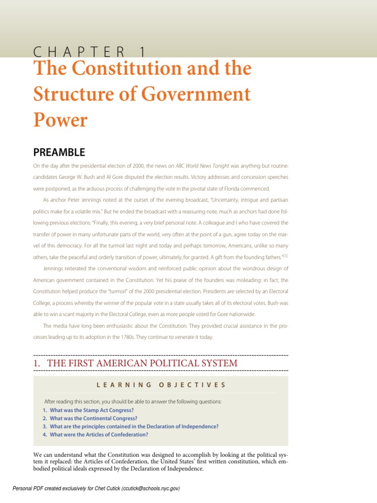AP US Government Textbook United States Bill Of Rights The