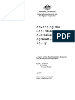 Advancing The Securitisation of Australian Agriculture: Hybrid Equity