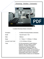 Coordinate Measuring Machine (Automatic)