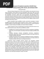 Download Deskripsi Kompetensi Yang Harus Dimiliki Siswa Berdasarkan Undang-Undang SNP Permen Dan Kurikulum 2013 by A Irvan Irvani SN244838569 doc pdf
