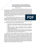 Deskripsi Kompetensi Yang Harus Dimiliki Siswa Berdasarkan Undang-Undang, SNP, Permen, Dan Kurikulum 2013