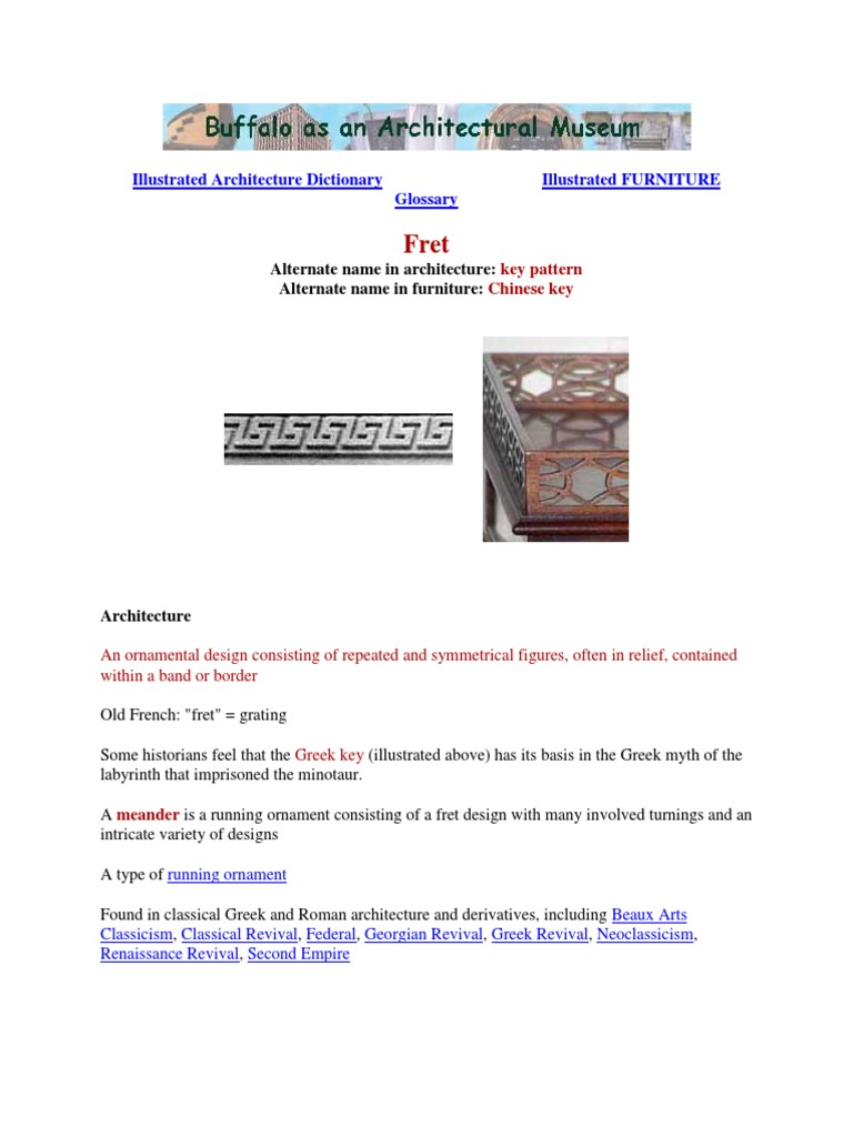 Illustrated Architecture Dictionary Illustrated FURNITURE Glossary