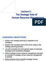 Lecture 2-The Strategic Role of HRM