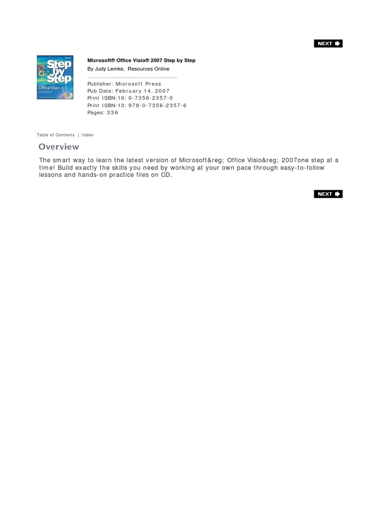 MS Visio 2007 Step by Step | PDF | Microsoft Office | Share Point