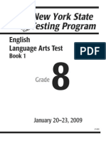 Year8 English Test 2008 