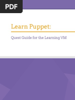 Learn Puppet:: Quest Guide For The Learning VM