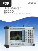 Site Master S325D: Cable and Antenna Analyzer, 250 MHZ To 2500 MHZ