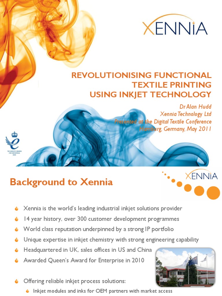 Revolutionising Functional Textile Printing V1 2 Printing Textiles