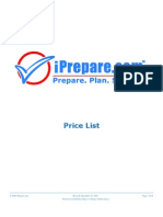 iPrepare.com Price List - December 24, 2009