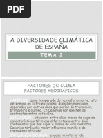 A Diversidade Climatica en España