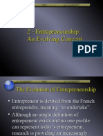 2 - Entrepreneurship: An Evolving Concept