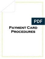 Payment Card Procedures Summary