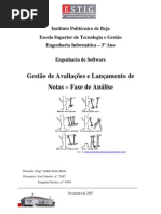 Jaejaneiro[Engenharia de software] - Gestão de Avaliações e Lançamento de Notas (Fase de Análise)