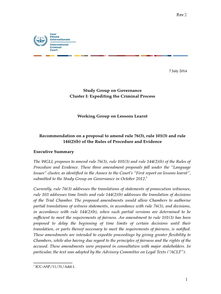 recommendation-on-a-proposal-to-amend-rule-76-3-rule-101-3-and
