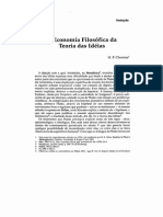 Economia Da Teoria Das Ideias - Cherniss