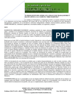 Adhesión Sindicato Andaluz de Trabajadores y Trabajadoras (Sat)
