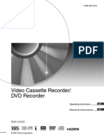 Sony Rdrvx555 User Guide Dvd-Vhs