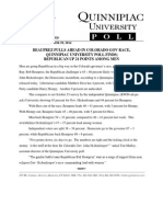 Quinnipiac Poll in CO GOV 10.29.14