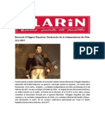 Bernardo o Declaración de La Independencia de Chile 12 02 1817 Clarín