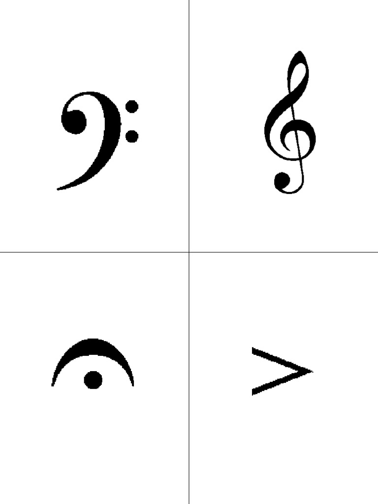 Music Notation Symbols Guide | PDF