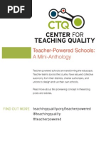 Teacher-Powered Schools Mini-Anthology