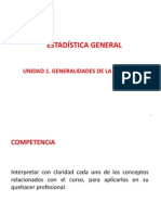 Generalidades de Estadítistica Descriptiva