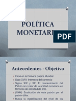 Política Monetaria