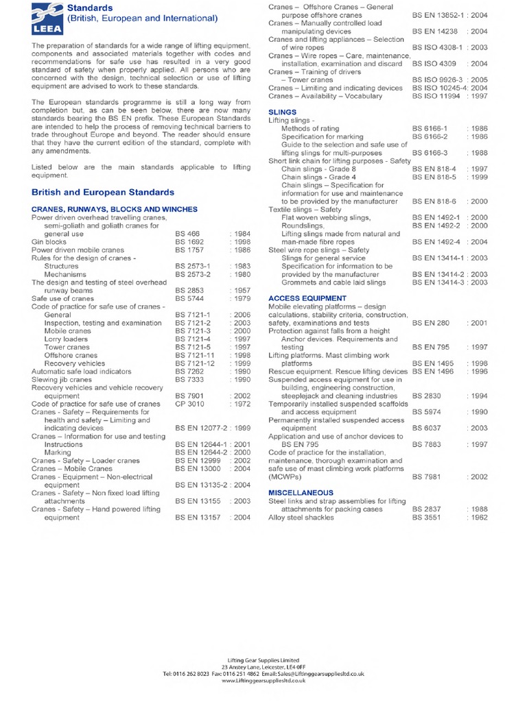 LEEA Standards 2 2 | PDF