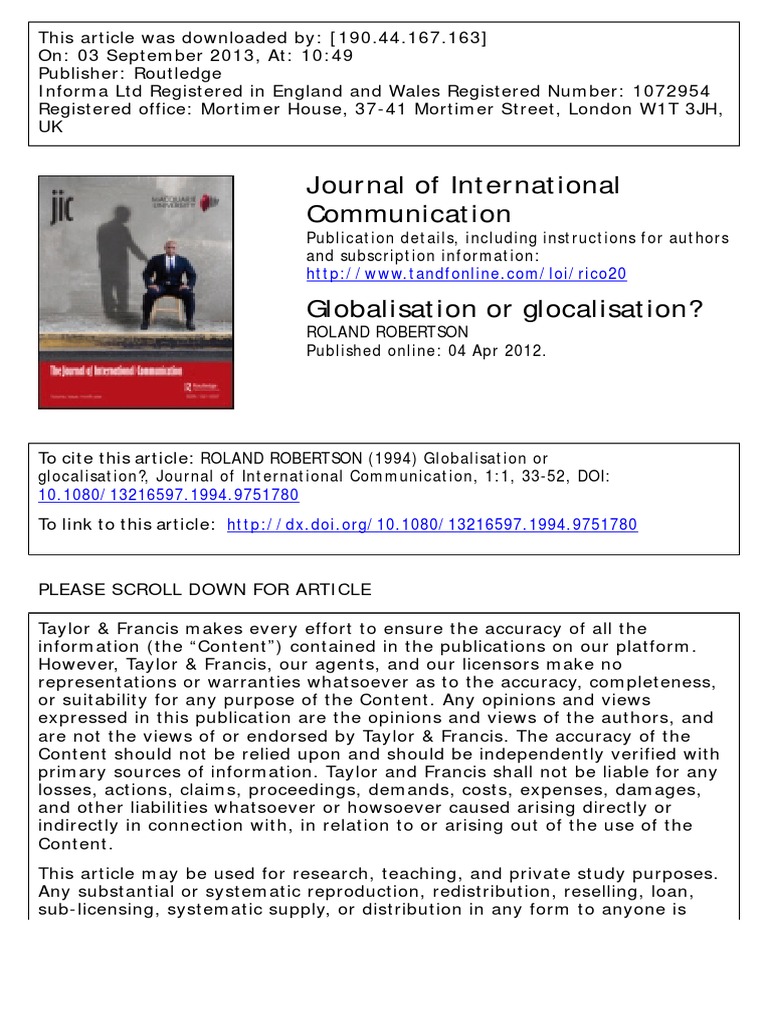 Sociology of globalization pdf image
