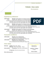 Curriculum Vitae Modelo1 Verde