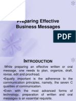 Preparing Effective Business Messages