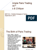 "Does Simple Pairs Trading Still Work?": Analysis & Critique