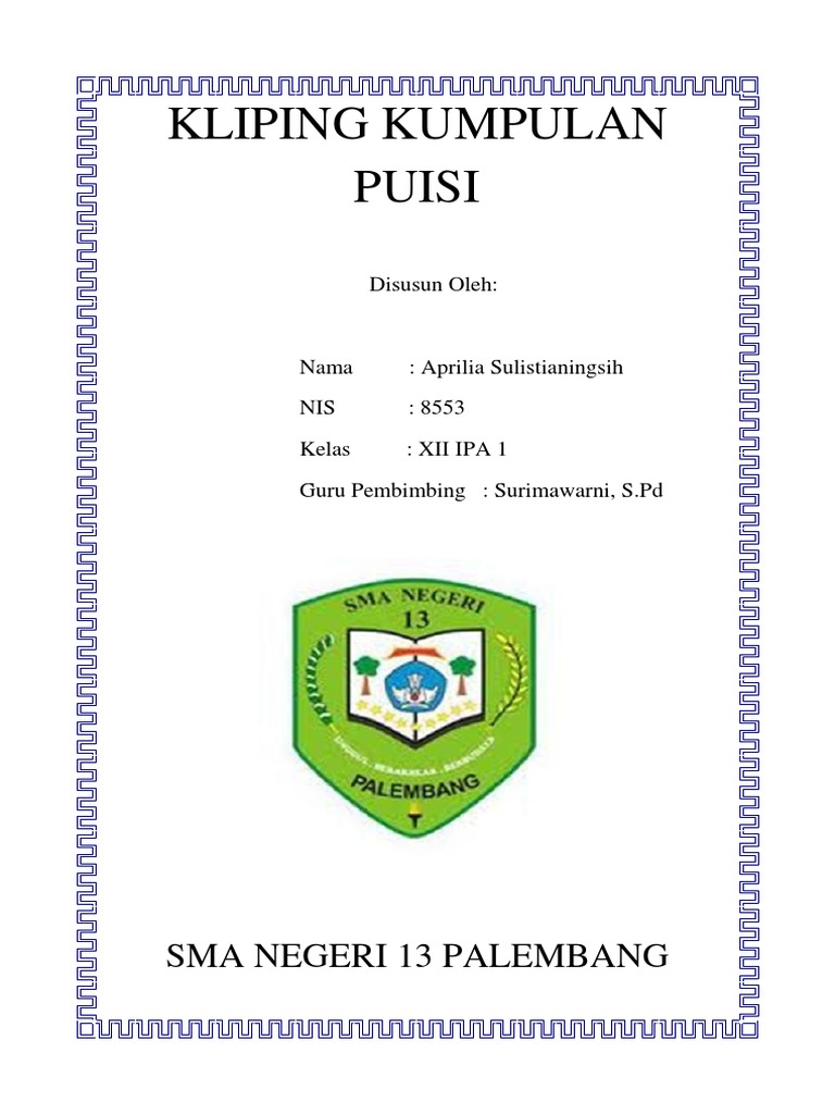 Kliping Kumpulan Puisi