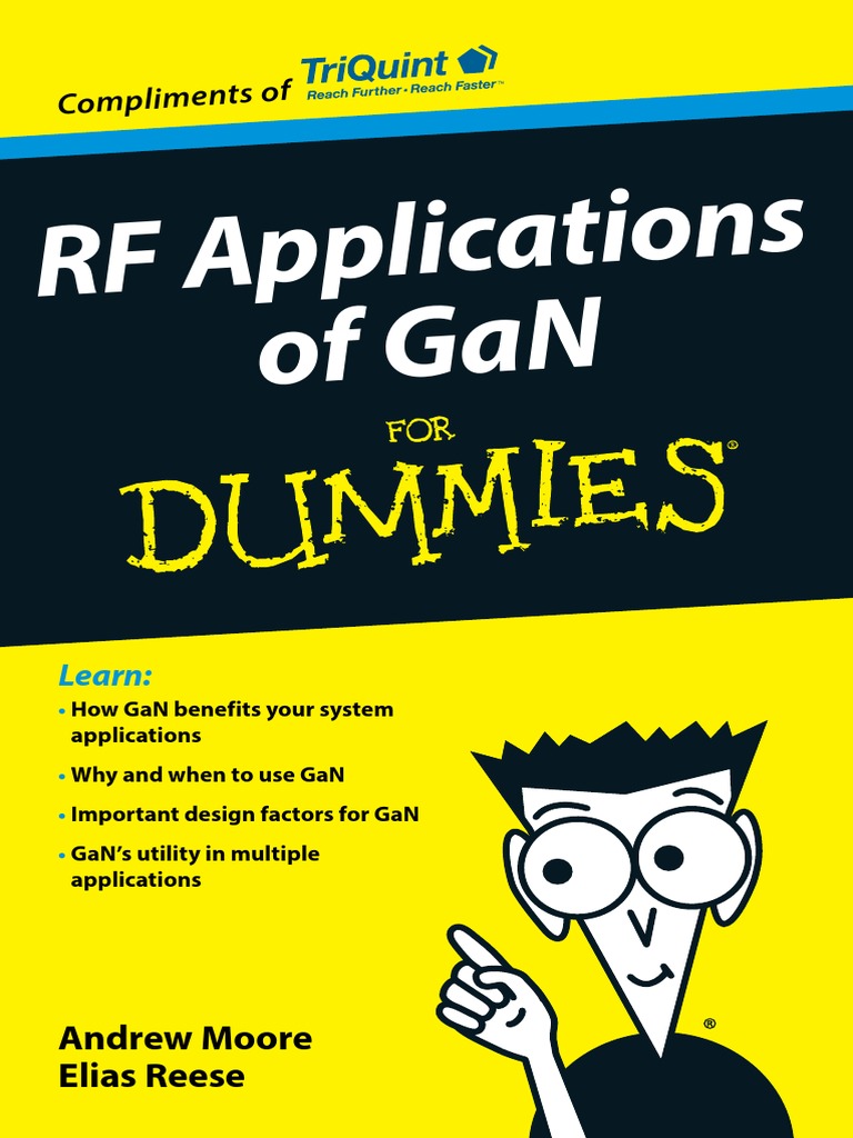 RF Applications of Gan For Dummies PDF Amplifier Transistor