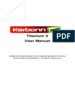 Karbonn Titanium x Manual