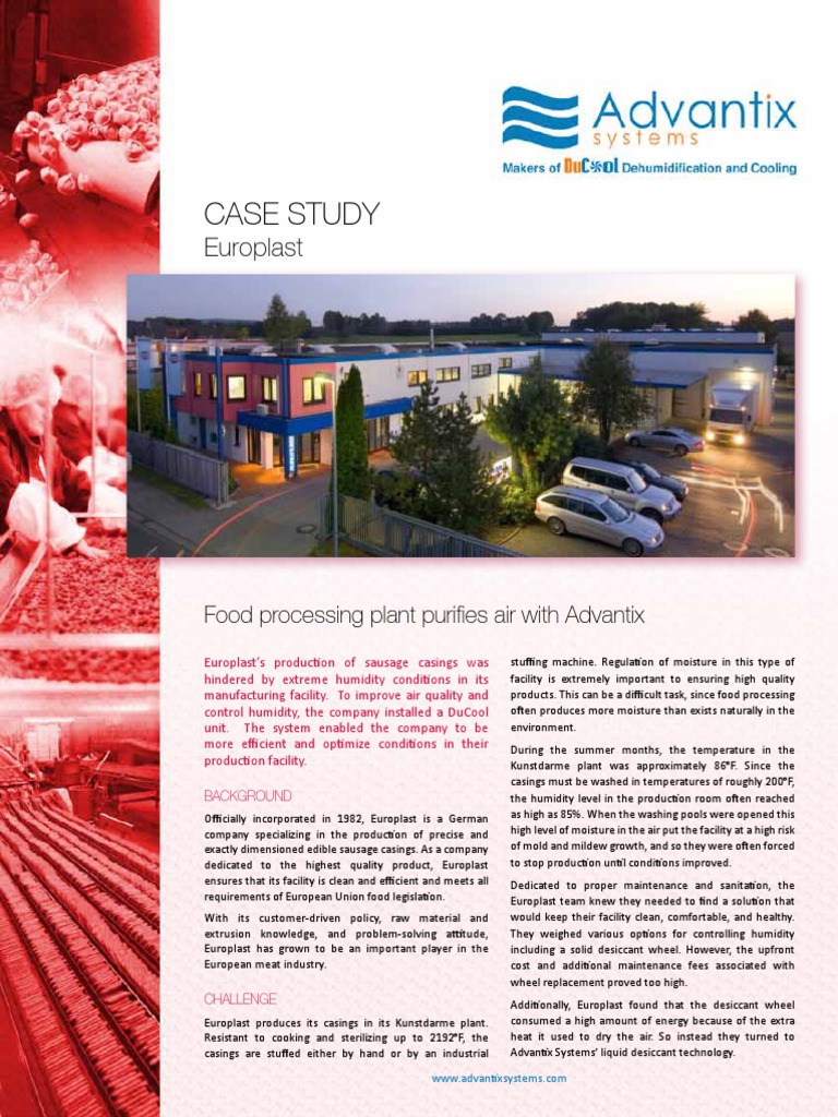 Case Study Meat Processing Pdf Humidity Building Engineering