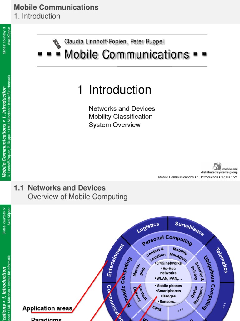 Mobile Communications Overview and Systems | PDF | Communications ...