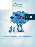 Recomendaciones y buenas prácticas para el diseño, construcción y uso compartido de torres de telecomunicaciones